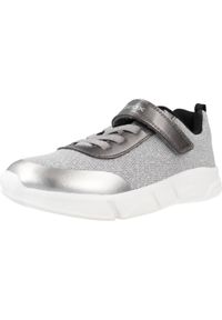 Geox - Buty GEOX J ARIL G. Srebrny. Kolor: szary. Materiał: syntetyk, tkanina. Sport: turystyka piesza