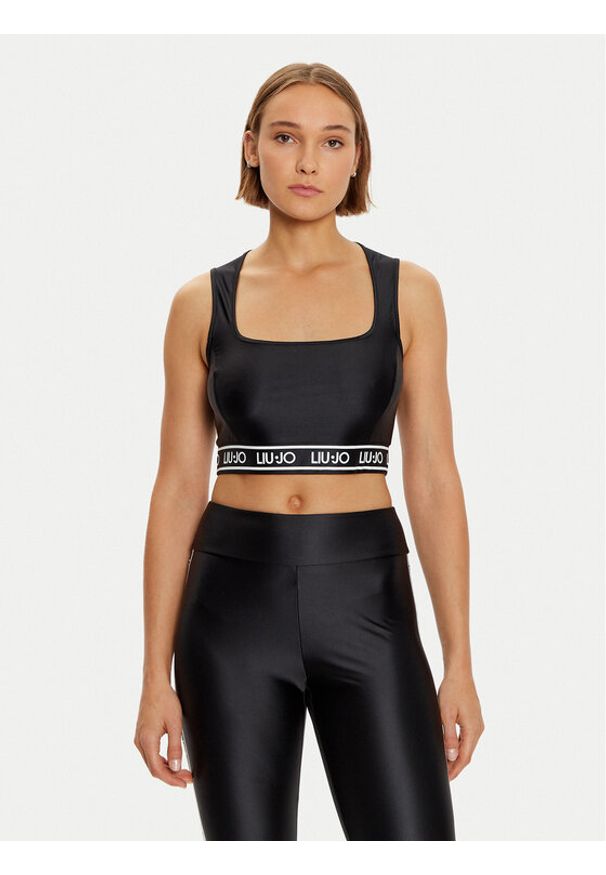 Liu Jo Sport Biustonosz top TF4191 J4726 Czarny Regular Fit. Kolor: czarny. Materiał: syntetyk