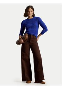 Polo Ralph Lauren Sweter 211971869012 Niebieski Slim Fit. Typ kołnierza: polo. Kolor: niebieski. Materiał: bawełna #3