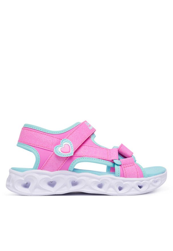 skechers - Sandały Skechers. Kolor: różowy