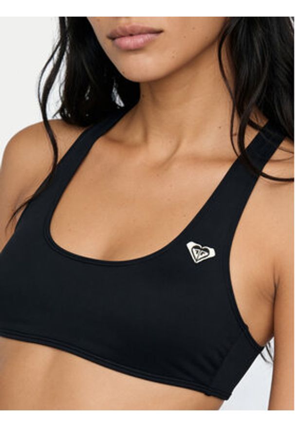 Roxy Góra od bikini Essential ERJX305659 Czarny. Kolor: czarny. Materiał: syntetyk