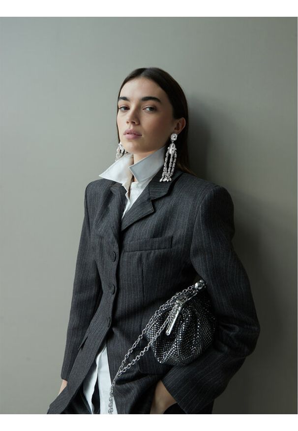 Weekend Max Mara Klipsy Callas 2525756095650 Srebrny. Materiał: metalowe. Kolor: srebrny