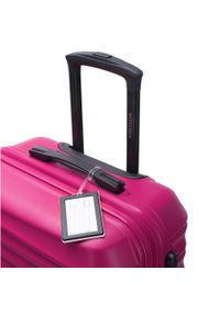 Wittchen - Średnia walizka z zawieszką różowa. Kolor: różowy. Materiał: guma. Wzór: kolorowy. Styl: elegancki, wakacyjny #7