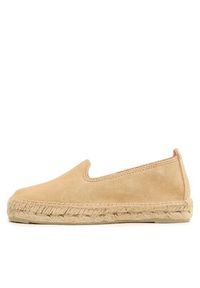 Manebi Espadryle Suede Flat Espadrilles Beżowy. Kolor: beżowy. Materiał: zamsz, skóra