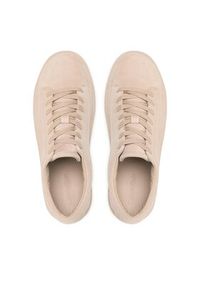 Calvin Klein Sneakersy Low Top Lace Up Sue HM0HM00989 Beżowy. Kolor: beżowy. Materiał: zamsz, skóra #6