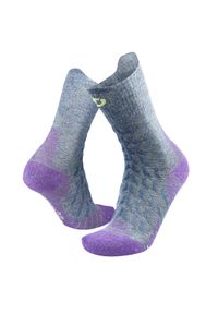 Skarpety trekkingowe dla kobieta Therm-ic Trekking UltraCool Linen Crew Lady. Kolor: wielokolorowy, fioletowy, szary. Materiał: len, poliamid, wiskoza, elastan. Sport: turystyka piesza
