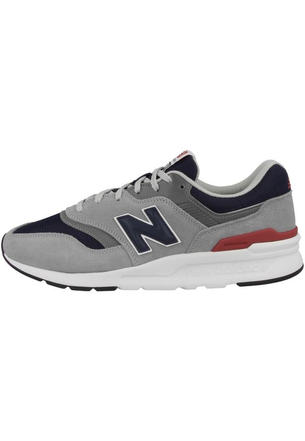 Buty do chodzenia męskie New Balance 997. Zapięcie: sznurówki. Kolor: szary. Materiał: tkanina, materiał, skóra, syntetyk. Szerokość cholewki: normalna. Sport: turystyka piesza