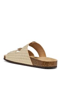 Geox Klapki D Brionia D35LSL 00047 C2012 Złoty. Kolor: złoty. Materiał: skóra #6