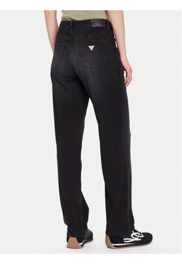 Guess Jeans Jeansy W5BA3O D0142 Czarny Relaxed Fit. Kolor: czarny