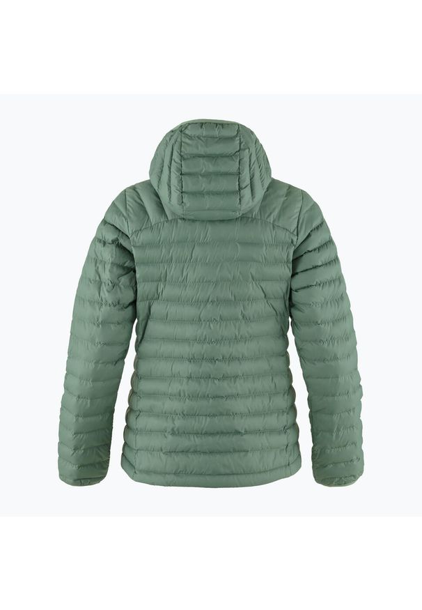 FJÄLRÄVEN KANKEEN - Kurtka puchowa damska Fjällräven Expedition Lätt Hoodie. Kolor: zielony. Materiał: puch