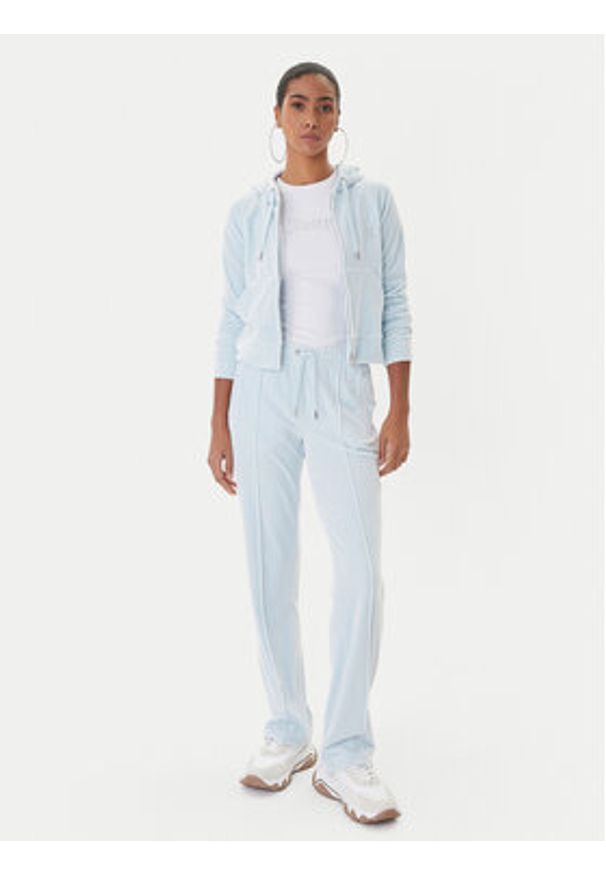 Juicy Couture Bluza Madison JCWAS225306 Błękitny Slim Fit. Kolor: niebieski. Materiał: syntetyk