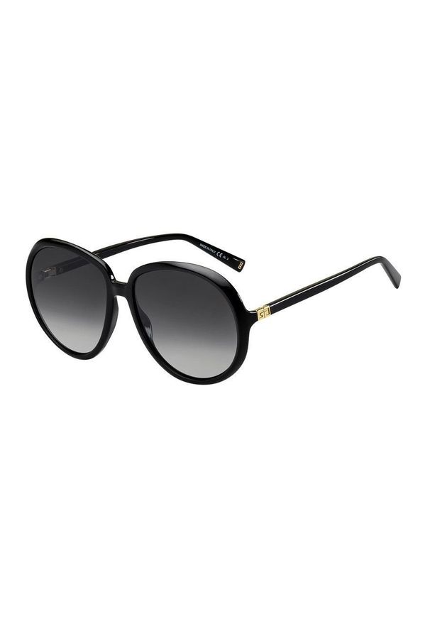Givenchy Okulary przeciwsłoneczne damskie kolor czarny. Kształt: okrągłe. Kolor: czarny