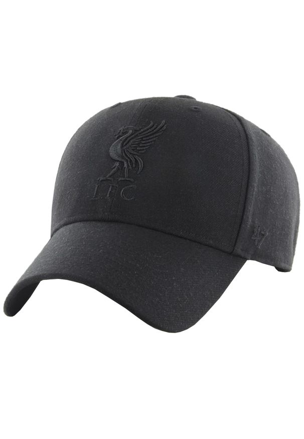 Męska czapka z daszkiem 47 Brand Liverpool FC MVP Cap. Kolor: czarny. Materiał: wełna