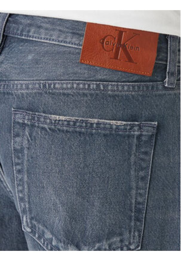 Calvin Klein Jeans Szorty jeansowe Classic LV04RF788G Szary Regular Fit. Kolor: szary. Materiał: bawełna