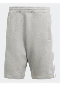 Adidas - adidas Szorty sportowe adicolor 3-Stripes IU2340 Szary Regular Fit. Kolor: szary. Materiał: bawełna. Styl: sportowy #6