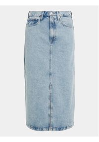Tommy Jeans Spódnica jeansowa Claire DW0DW16843 Niebieski Wide Fit. Kolor: niebieski. Materiał: bawełna #7