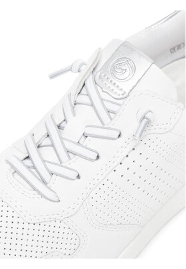 Remonte Sneakersy D3100-80 Biały. Kolor: biały. Materiał: skóra, syntetyk