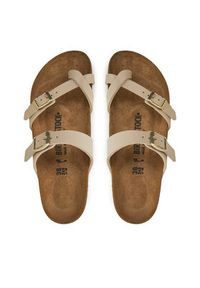 Birkenstock Japonki Mayari 1029726 Beżowy. Kolor: beżowy. Materiał: skóra