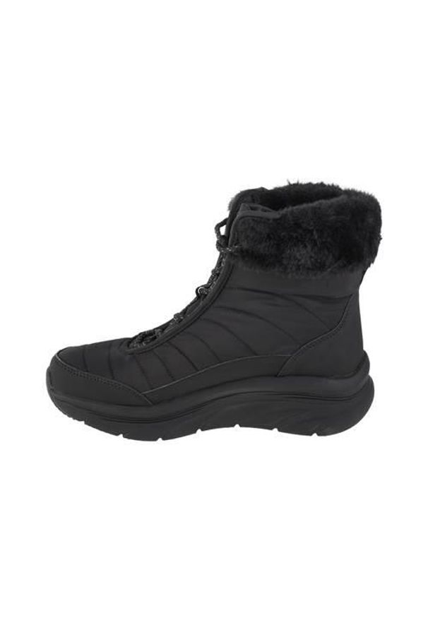 skechers - Buty do chodzenia damskie Skechers Dlux Walker Winter Solstice. Wysokość cholewki: za kostkę. Zapięcie: sznurówki. Kolor: czarny. Materiał: materiał, syntetyk. Szerokość cholewki: normalna. Sport: turystyka piesza