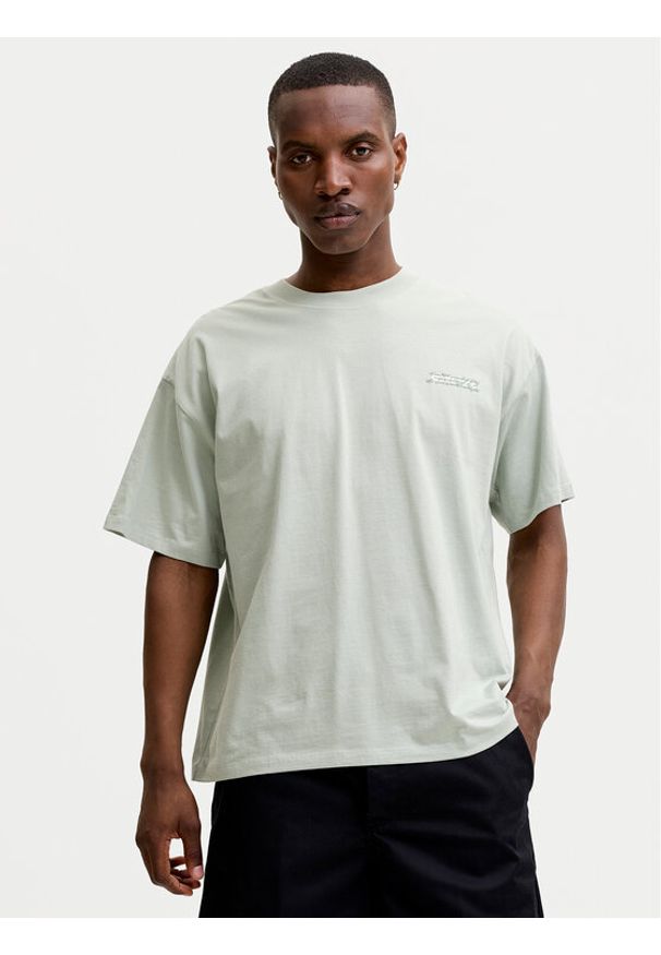 Jack & Jones T-Shirt Eterna 12295544 Szary Loose Fit. Kolor: szary. Materiał: bawełna