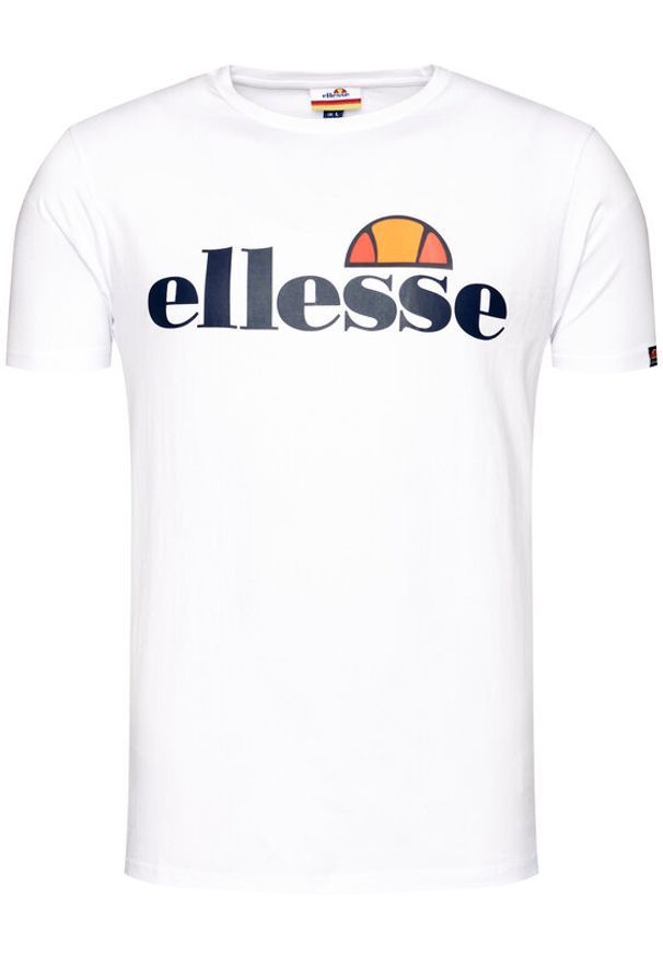Ellesse T-Shirt Sl Prado Tee SHC07405 Biały Regular Fit. Kolor: biały. Materiał: bawełna