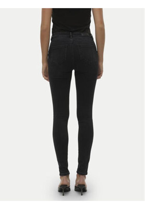 Vero Moda Jeansy Flash 10298722 Czarny Skinny Fit. Kolor: czarny