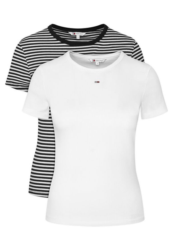 Tommy Jeans Komplet t-shirtów DW0DW21430 Kolorowy Slim Fit. Materiał: bawełna. Wzór: kolorowy