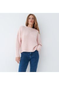Mohito - Sweter z wełną - Różowy. Kolor: różowy. Materiał: wełna #1