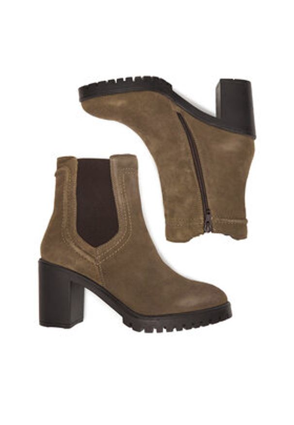 Lasocki Botki CEO-WI23-LUM-03 Beżowy. Kolor: beżowy. Materiał: skóra, zamsz