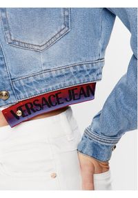 Versace Jeans Couture Kurtka jeansowa 74HAS46B Niebieski Regular Fit. Kolor: niebieski. Materiał: bawełna #2