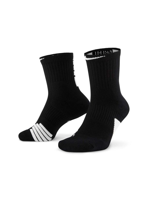 Nike - Skarpety nike elite mid ankle socks black. Kolor: czarny. Sport: piłka nożna
