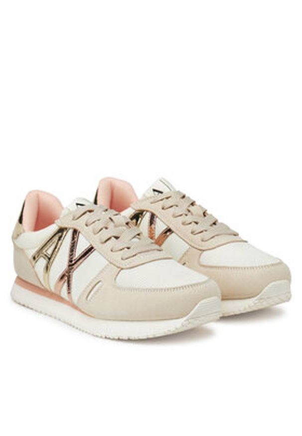 Armani Exchange Sneakersy XDX031 XV137 U601 Różowy. Kolor: różowy. Materiał: skóra