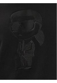 Karl Lagerfeld - KARL LAGERFELD Bluza 705011 563900 Czarny Regular Fit. Typ kołnierza: dekolt w karo. Kolor: czarny. Materiał: bawełna #2