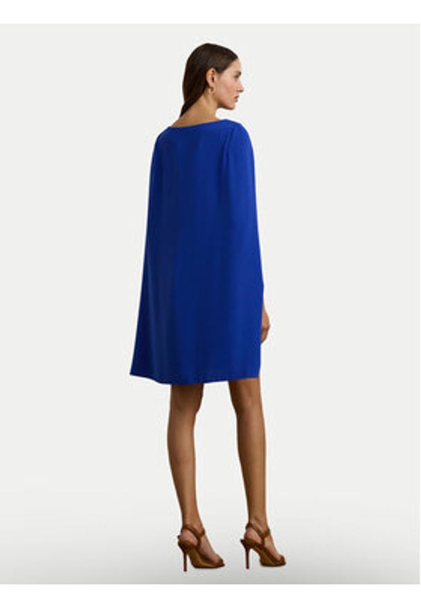 Lauren Ralph Lauren - LAUREN RALPH LAUREN Sukienka koktajlowa 253855210032 Niebieski. Kolor: niebieski. Materiał: syntetyk. Styl: wizytowy