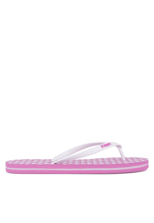 Kappa Japonki 351C23W Pink Fuchsia - White Kolorowy. Materiał: syntetyk, materiał. Wzór: kolorowy