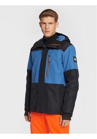 Quiksilver Kurtka snowboardowa Mission Block EQYTJ03379 Czarny Modern Fit. Kolor: czarny. Materiał: syntetyk. Sport: snowboard