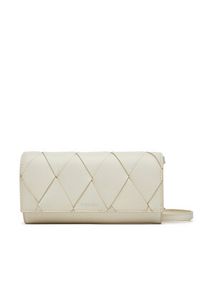Calvin Klein Torebka Ck Woven Convertible Wallet Bag K60K612970 Biały. Kolor: biały. Materiał: skórzane #2