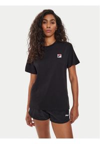 Fila T-Shirt FAW0698 Czarny Regular Fit. Kolor: czarny. Materiał: bawełna