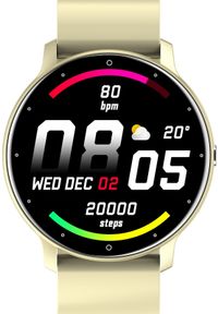 Smartwatch Gravity Asperia GT1-6 Kremowy (18731). Rodzaj zegarka: smartwatch. Kolor: kremowy #1