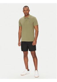 Lacoste Polo DH5522 Khaki Regular Fit. Typ kołnierza: polo. Kolor: brązowy. Materiał: bawełna, syntetyk #3
