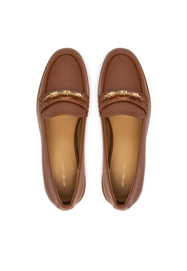 MICHAEL Michael Kors Loafersy Dina 40R6DIFP1L Brązowy. Kolor: brązowy. Materiał: skóra