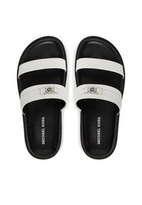 MICHAEL Michael Kors Klapki Mandy Flat Sandal 40S5MAFS2L Biały. Kolor: biały. Materiał: skóra #5