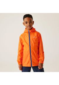 Regatta - Kurtka trekkingowa dziecięca Pack It Jacket III kieszonkowa. Kolor: pomarańczowy. Styl: sportowy. Sport: turystyka piesza #1