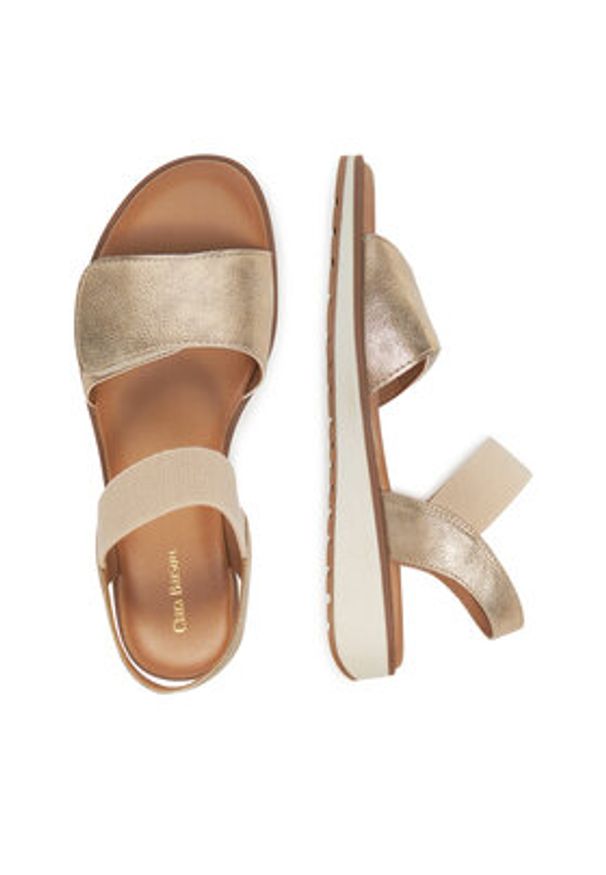 Clara Barson Sandały WS6535-02 Złoty. Kolor: złoty. Materiał: materiał