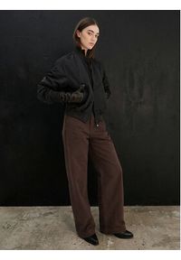 G-Star RAW - G-Star Raw Spodnie materiałowe Deck 2.0 D26432-E078 Brązowy Wide Leg. Kolor: brązowy. Materiał: bawełna #3