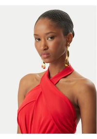 Elisabetta Franchi Sukienka koktajlowa AB71952E2 CG5 Czerwony Regular Fit. Kolor: czerwony. Materiał: wiskoza. Styl: wizytowy #4