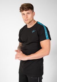 GORILLA WEAR - Koszulka fitness męska Gorilla Wear Chester T-shirt. Kolor: wielokolorowy, niebieski, czarny. Sport: fitness