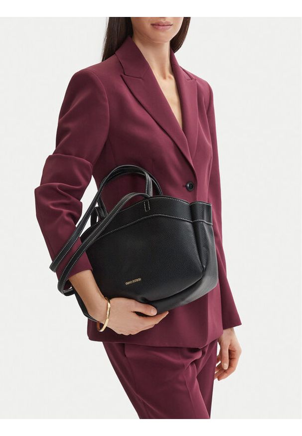 Gino Rossi - GINO ROSSI Torebka C-LDA8549 Czarny. Kolor: czarny. Materiał: skórzane