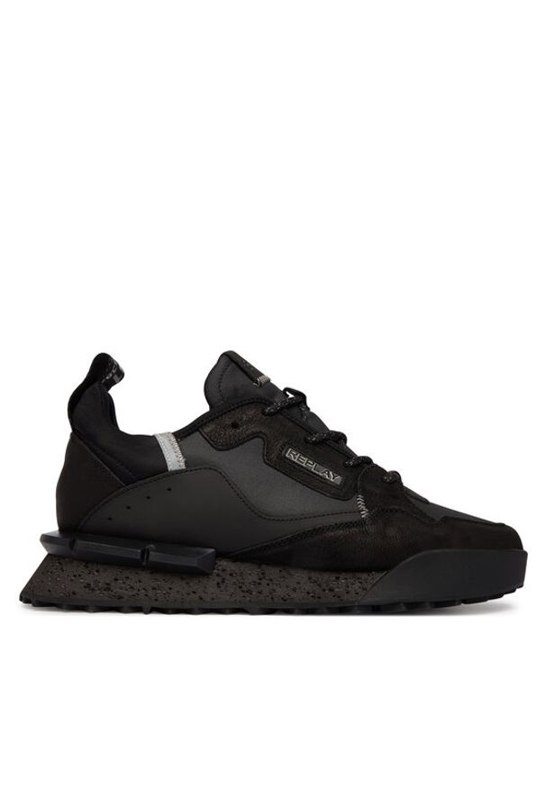 Replay - REPLAY Sneakersy GMS1P .000.C0076L Czarny. Kolor: czarny. Materiał: skóra, zamsz