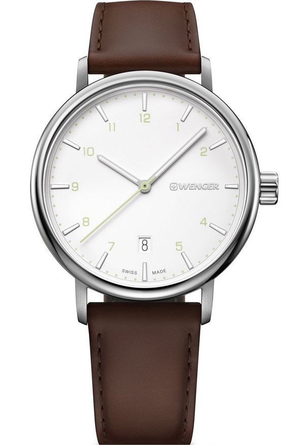 Zegarek Wenger Zegarek męski Wenger 01.1731.117 brązowy. Kolor: brązowy